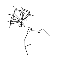 Me2Si(2,4-Me2-C5H2)2ZrCl(μ-H)2Al(i-Bu)2 Structure