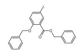 phenylmethyl 5-methyl-2-[(phenylmethyl)oxy]benzoate结构式