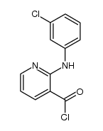 2-[(3-chlorophenyl)amino]-3-pyridinecarbonyl chloride结构式