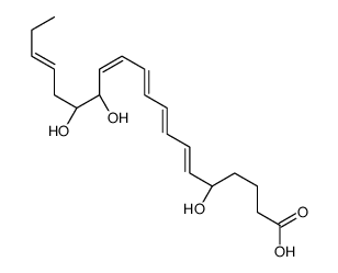 (5S,14R,15S)-5,14,15-trihydroxyicosa-6,8,10,12,17-pentaenoic acid结构式