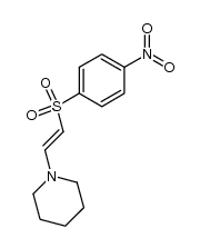 p-Nitrophenyl-β-piperidylaminovinylsulfon结构式