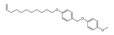 1-methoxy-4-[(4-undec-10-enoxyphenyl)methoxy]benzene结构式