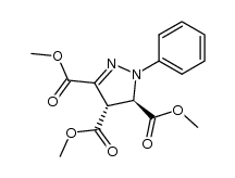 trimethyl trans-1-phenyl-2-pyrazoline-3,4,5-tricarboxylate Structure