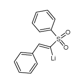 (E)-(2-phenyl-1-(phenylsulfonyl)vinyl)lithium结构式
