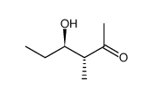 2-Hexanone, 4-hydroxy-3-methyl-, [R-(R*,R*)]- (9CI) Structure