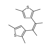 2,3-bis(2,5-dimethyl-3-thienyl)-2-butene Structure