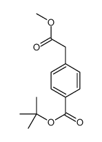 methyl 2-(4-(tert-butoxycarbonyl)phenyl)acetate Structure