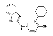 (1E)-1-[[2-(1H-benzimidazol-2-yl)hydrazinyl]methylidene]-3-cyclohexylthiourea Structure