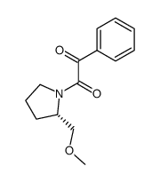 (S)-N-benzoylformyl-2-(methoxymethyl)pyrrolidine结构式