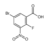 5-溴-2-氟-3-硝基苯甲酸结构式
