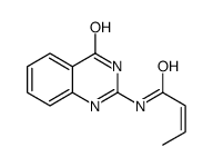N-(4-oxo-1H-quinazolin-2-yl)but-2-enamide结构式