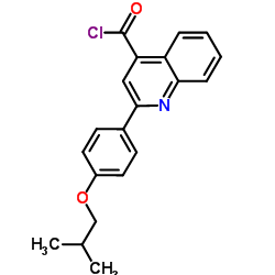 2-(4-Isobutoxyphenyl)-4-quinolinecarbonyl chloride结构式