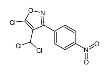 5-chloro-4-(dichloromethyl)-3-(4-nitrophenyl)-1,2-oxazole结构式