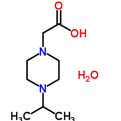 (4-Isopropyl-1-piperazinyl)acetic acid hydrate (1:1)结构式