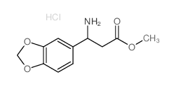 METHYL 3-AMINO-3-(BENZO[D][1,3]DIOXOL-5-YL)PROPANOATE HYDROCHLORIDE结构式