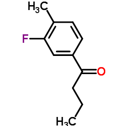 1-(3-Fluoro-4-methylphenyl)-1-butanone Structure