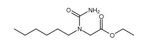 1-carbethoxymethyl-1-(n-hexyl)urea结构式