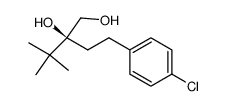 (S)-2-(4-chlorophenethyl)-3,3-dimethylbutane-1,2-diol结构式