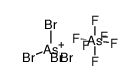 perbromoarsonium hexafluoroarsenate(V) Structure