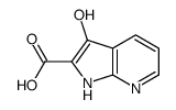 3-羟基-1H-吡咯并[2,3-B]吡啶-2-羧酸结构式