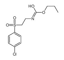 propyl N-[2-(4-chlorophenyl)sulfonylethyl]carbamate结构式