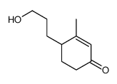 4-(3-hydroxypropyl)-3-methylcyclohex-2-en-1-one结构式