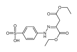 1,4-diethyl 2-[(4-sulphophenyl)hydrazono]succinate structure