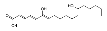 6,13-dihydroxyoctadecatrienoic acid Structure