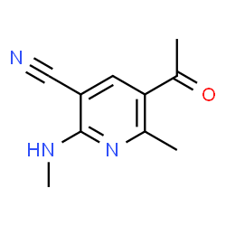 5-Acetyl-6-methyl-2-(methylamino)nicotinonitrile structure