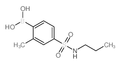 (2-Methyl-4-(N-propylsulfamoyl)phenyl)boronic acid Structure