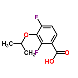 2,4-Difluoro-3-(1-methylethoxy)benzoic acid结构式