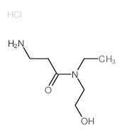 3-Amino-N-ethyl-N-(2-hydroxyethyl)propanamide hydrochloride结构式