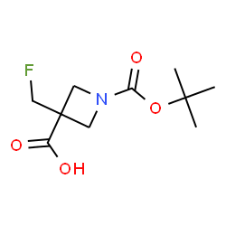 1-(叔丁氧羰基)-3-氟甲基)氮杂环丁烷-3-羧酸图片