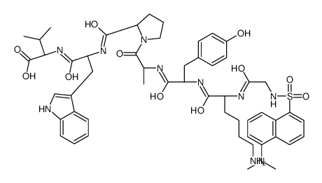 dansyl-glycyl-lysyl-tyrosyl-alanyl-prolyl-tryptophyl-valine Structure