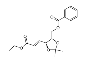 ethyl (4S,5S,2E)-6-benzoyloxy-4,5-isopropylidenedioxyhex-2-enoate Structure