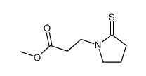 methyl 3-(2-thioxopyrrolidin-1-yl)propanoate结构式
