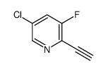 5-chloro-2-ethynyl-3-fluoropyridine Structure