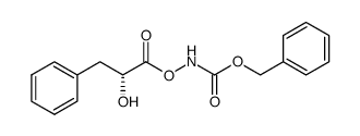 (R)-N-(benzyloxycarbonyl)-O-(2-hydroxy-3-phenylpropanoyl)hydroxylamine结构式