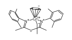 CpCr[(2,6-Me2C6H3NCMe)2CH](CH2CH3) Structure