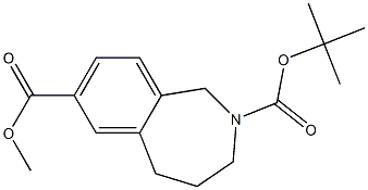 2-tert-butyl 7-methyl 4,5-dihydro-1H-benzo[c]azepine-2,7(3H)-dicarboxylate Structure