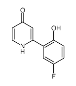 2-(5-fluoro-2-hydroxyphenyl)-1H-pyridin-4-one结构式