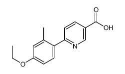 6-(4-ethoxy-2-methylphenyl)pyridine-3-carboxylic acid结构式