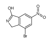 4-BROMO-6-NITROISOINDOLIN-1-ONE Structure