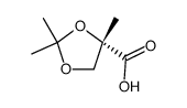 1,3-Dioxolane-4-carboxylicacid,2,2,4-trimethyl-,(S)-(9CI)结构式