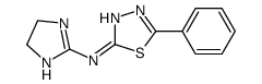N-(4,5-dihydro-1H-imidazol-2-yl)-5-phenyl-1,3,4-thiadiazol-2-amine Structure