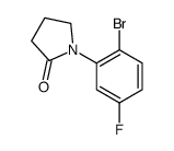 1-(2-Bromo-5-fluorophenyl)pyrrolidin-2-one structure