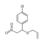 1-chloro-4-(2-nitro-1-prop-2-enylsulfanylethyl)benzene结构式