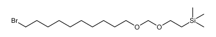 (2-(((10-bromodecyl)oxy)methoxy)ethyl)trimethylsilane Structure