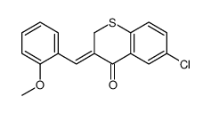 (3Z)-6-chloro-3-[(2-methoxyphenyl)methylidene]thiochromen-4-one结构式