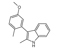 3-(5-methoxy-2-methylphenyl)-2-methyl-1H-indole Structure
